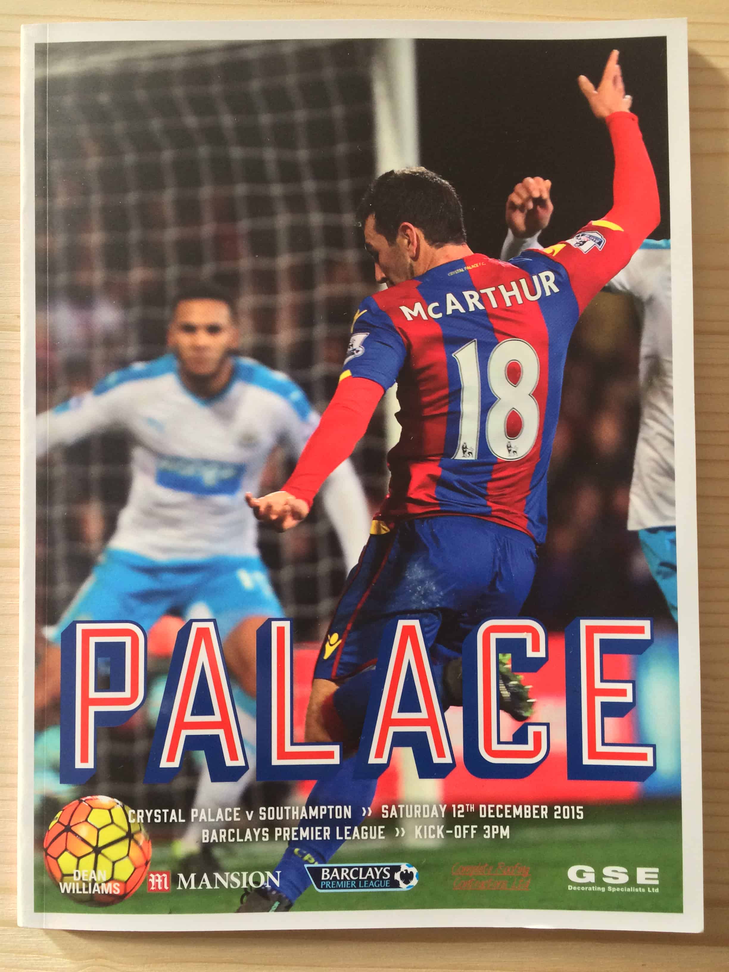 Crystal Palace FC v Southampton FC